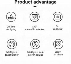 2400W Air Fryer | Powerful Cooking