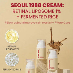 K-Secret SEOUL 1988 Cream with Retinal Liposome 1% & Fermented Rice