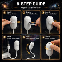12-in-1 Galaxy Star Projector Night Light with 360° Adjustable Angle