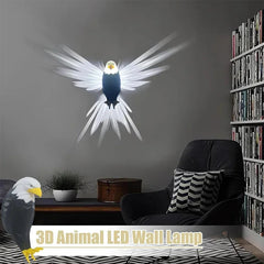 3D Bald Eagle Wall Night Light