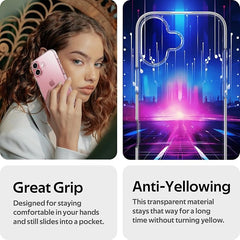iPhone 16 Series Ultra Slim Flexible Clear TPU Protective Phone Case