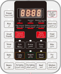 6L Electric Pressure Cooker with Programmable Cooking Controls
