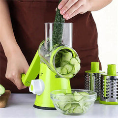 3-in-1 Manual Rotary Vegetable Drum Cutter