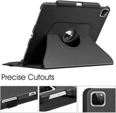360° Rotating Case for iPad Pro 12.9" (2018-2022) - Auto Sleep/Wake Cover with Pencil Holder