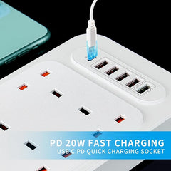 Universal 6-Way Power Outlet Strip