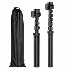 Professional 67-Inch Aluminum Alloy Camera Tripod with Wireless Remote Control