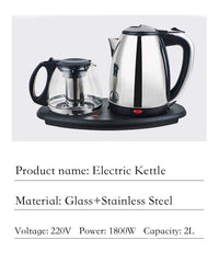 1800W 220V 2-in-1 Electric Kettle and Tea Maker