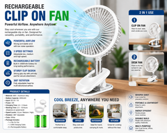 Handheld Rechargeable USB Portable Fan