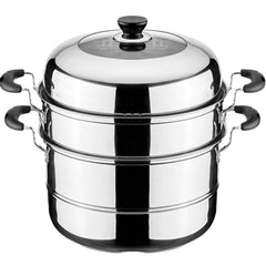 9 Liter Stainless Steel Multi-Tier Steamer Pot