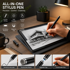 3-in-1 Universal Active Stylus Pen GD-P1202 with Fine Tip