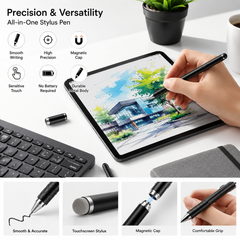3-in-1 Universal Active Stylus Pen GD-P1202 with Fine Tip