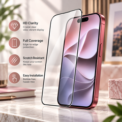 18 Pro Max 9H+ Tempered Glass Screen Protector